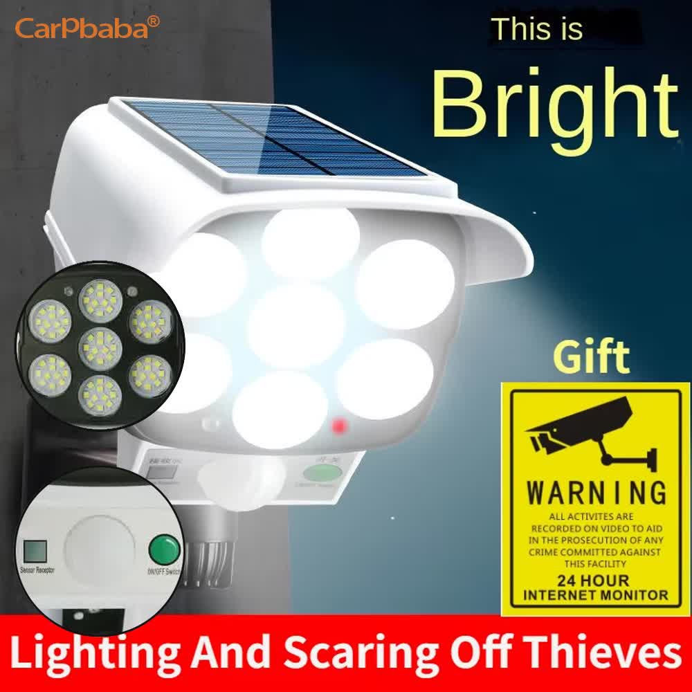 Outdoor Lighting Wireless - Luz solar ao ar livre sensor