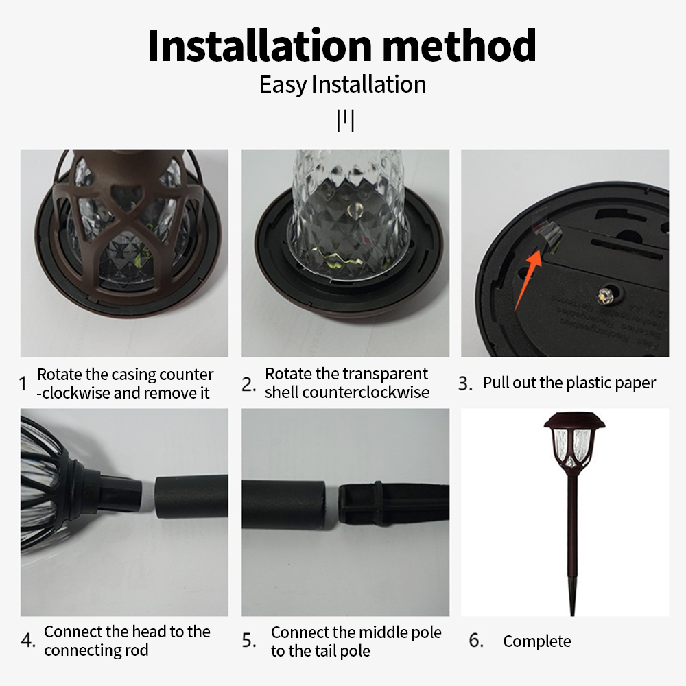 Lâmpada Solar LED para Pátio,  - Outdoor Lighting Pathway avaliação e preço