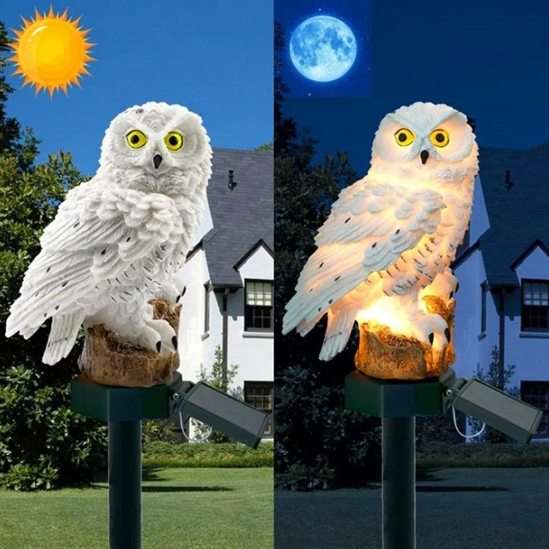 Estátua de Coruja Solar com Lu - Outdoor Lighting Ip65 avaliação e preço