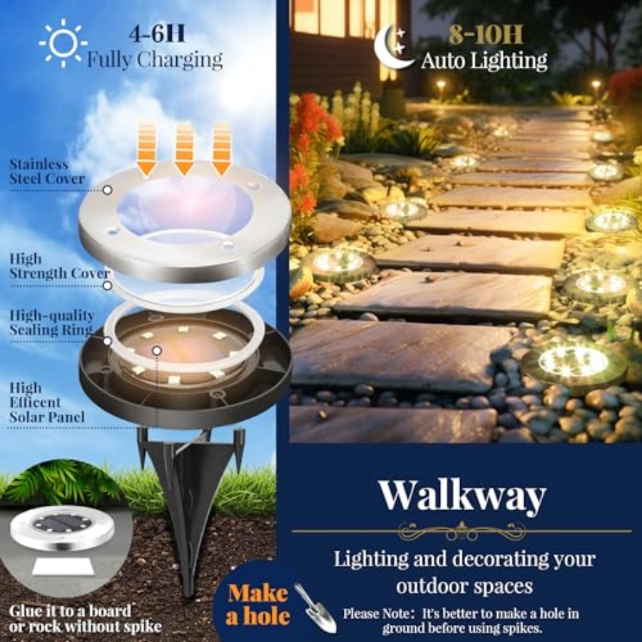 Luzes Solares de Solo, Luzes S - Outdoor Lighting Waterproof avaliação e preço