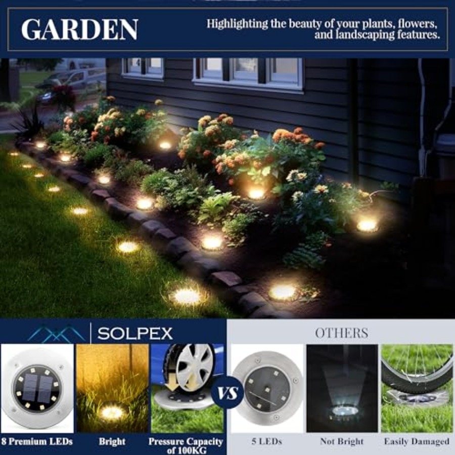 Luzes Solares de Solo, Luzes S - Outdoor Lighting Waterproof avaliação e preço